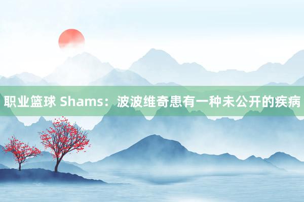 职业篮球 Shams：波波维奇患有一种未公开的疾病