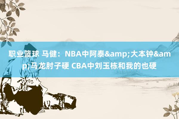 职业篮球 马健：NBA中阿泰&大本钟&马龙肘子硬 CBA中刘玉栋和我的也硬