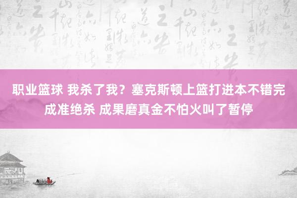 职业篮球 我杀了我？塞克斯顿上篮打进本不错完成准绝杀 成果磨真金不怕火叫了暂停